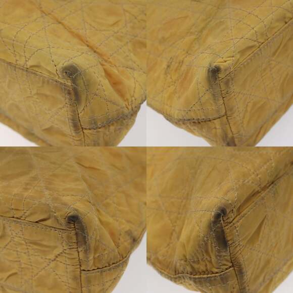 DIOR Canage Shoulder Bag Nylon Yellow - Picture 10 of 12